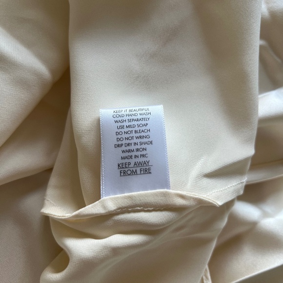 GINIA Silk Cardi Skirt in Pearled Ivory NWT S - Picture 9 of 11